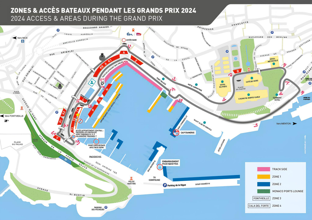 Map Monaco GP 2024 Map Monaco GP 2024